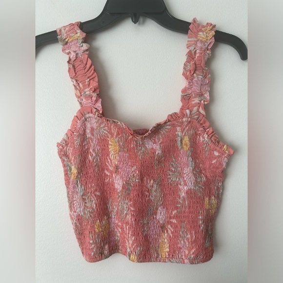 Forever 21 crop top floral size large - Picture 1 of 3